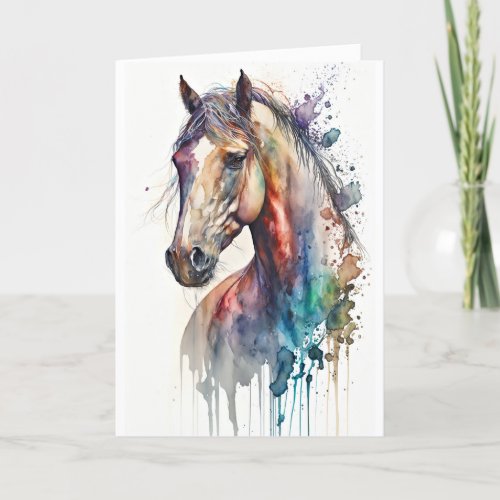 WATERCOLOR EQUINE ALL_OCCASION CARD