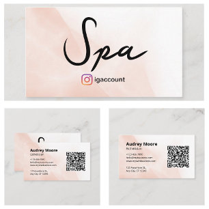 Watercolor Esthetician Spa Business Card