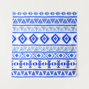 Watercolor ethnic Aztec, geometric pattern. Tapestry
