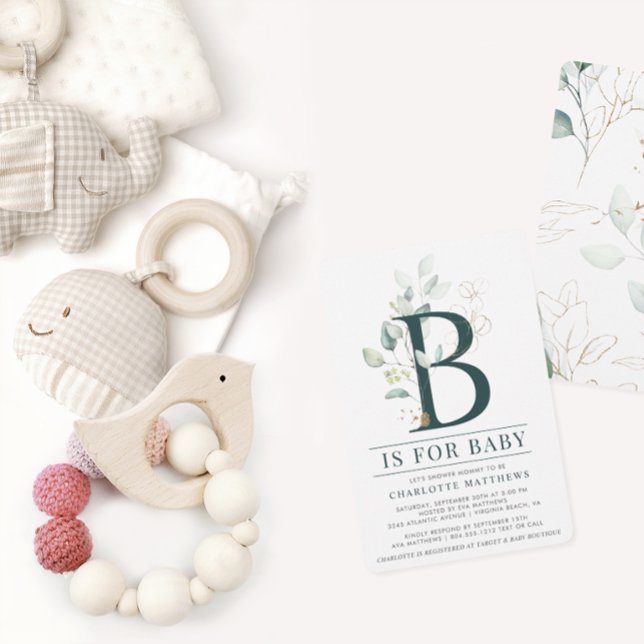 Watercolor Eucalyptus Baby Shower Inviation  Flyer (Creator Uploaded)