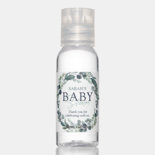 Watercolor Eucalyptus Baby Shower Thank You Favor Hand Sanitizer