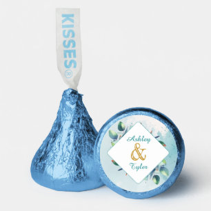 Watercolor Eucalyptus Botanical Wedding Hershey®'s Kisses®