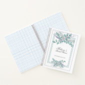 Watercolor Eucalyptus Bridal Shower Guest Gift Notebook (Inside)