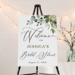 Watercolor Eucalyptus Bridal Shower Welcome Foam Board<br><div class="desc">Watercolor Eucalyptus Bridal Shower Welcome Poster.</div>