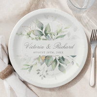 Watercolor Eucalyptus Elegant Botanical Wedding