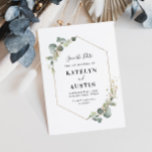 watercolor eucalyptus foliage save the date card<br><div class="desc">watercolor hand painted eucalyptus foliage. The color and text details can be personalized.</div>