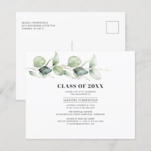 Watercolor Eucalyptus Graduation 2025 Party