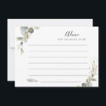 watercolor eucalyptus greenery advice<br><div class="desc">A greenery design with beautiful green eucalyptus foliage. Feel free to change the colors and text details.</div>