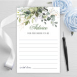 Watercolor Eucalyptus Greenery Advice Card<br><div class="desc">Watercolor Eucalyptus Greenery Advice Card.
Personalize with the bride to be's name and date of shower. 
For further customization,  please click the "customize further" link. If you need help,  contact me please.</div>