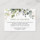 Watercolor Eucalyptus Greenery Display Shower Card