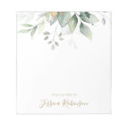 Watercolor Eucalyptus Greenery Personalized