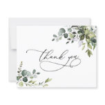 Watercolor Eucalyptus Greenery Thank You Card Watercolor Eucalyptus Greenery Thank You Card