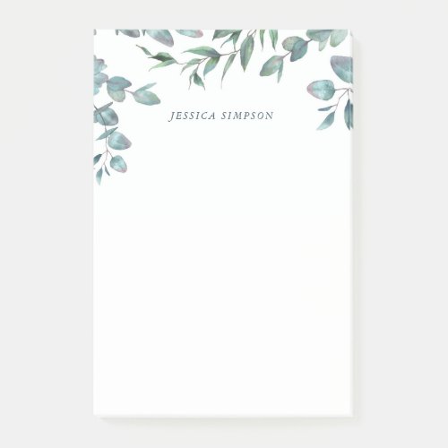 Watercolor Eucalyptus Greenery To_Do List Post_it Notes