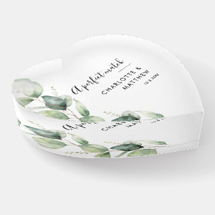 Watercolor Eucalyptus Greenery Wedding Custom Paperweight