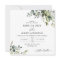 Watercolor Eucalyptus Greenery Wedding Square