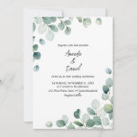 Watercolor eucalyptus leaves