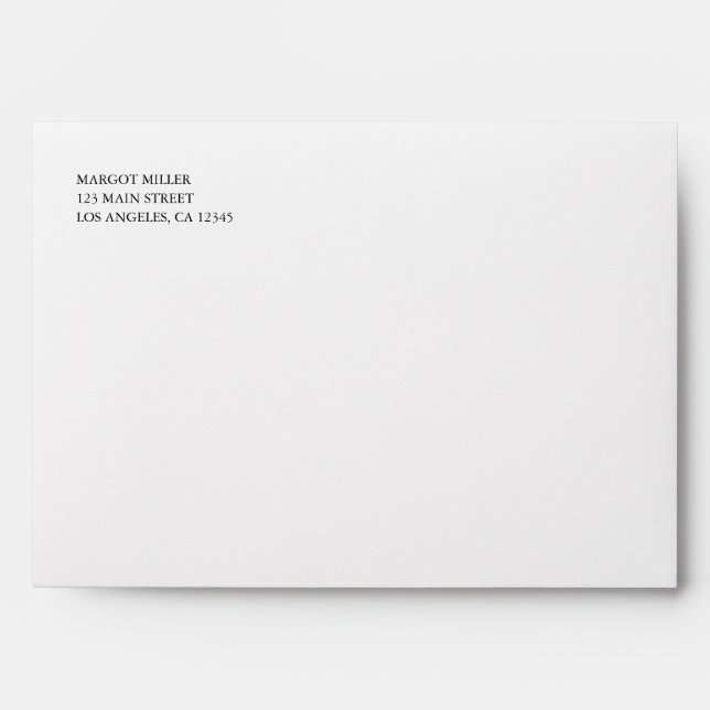 Watercolor Eucalyptus Leaves Botanical Greenery Envelope (Front)