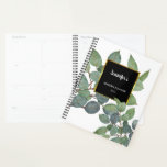 Watercolor eucalyptus leaves personal elegant planner<br><div class="desc">Watercolor eucalyptus leaves personal elegant Planner.
You can personalize it and add your own name,  text and year, </div>