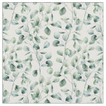 Watercolor Eucalyptus Pattern Fabric