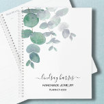 Watercolor Eucalyptus Personalized Jeweler 2025 Planner<br><div class="desc">This unique planner is decorated with watercolor eucalyptus leaves and stylish script typography.. 
Easily customizable.
Original Watercolor © Michele Davies.</div>
