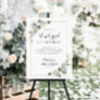 watercolor eucalyptus Unplugged ceremony sign