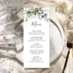 Watercolor Eucalyptus Wedding Dinner Menu Card<br><div class="desc">For further customization,  please click the "customize further" link and use our design tool to modify this template.</div>