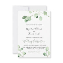 watercolor eucalyptus wedding