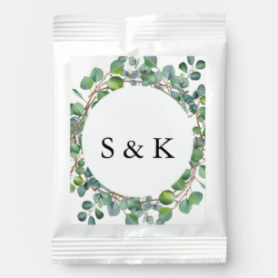 Watercolor Eucalyptus Wedding Margarita Drink Mix