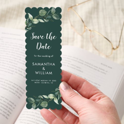 Watercolor Eucalyptus Wedding Save the Date