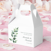 Watercolor Eucalyptus Wedding | White
