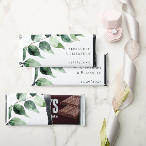 Watercolor Eucalyptus Wedding | White