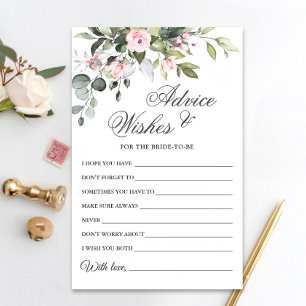 Watercolor Eucalyptus Wishes & Advice Card