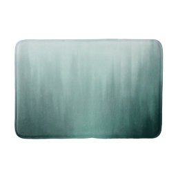 Watercolor Evergreen Forest in Mist Painting Bath Mat