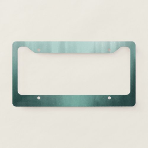 Watercolor Evergreen Forest in Mist Painting License Plate Frame