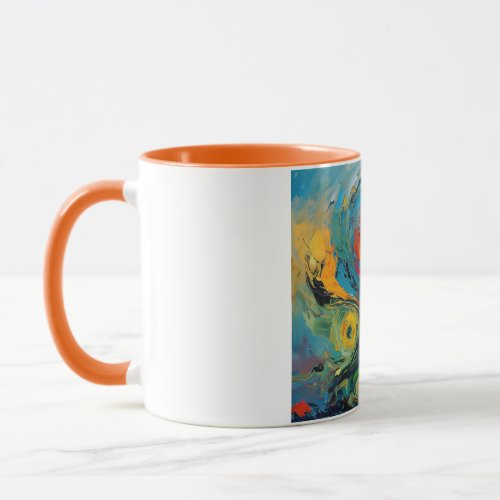 Watercolor eye catchy mug