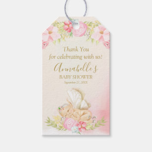 Watercolor Fairy Baby Shower Thank You Gift Tags