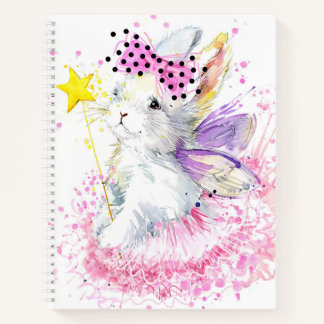 Watercolor Fairy Bunny Notebook