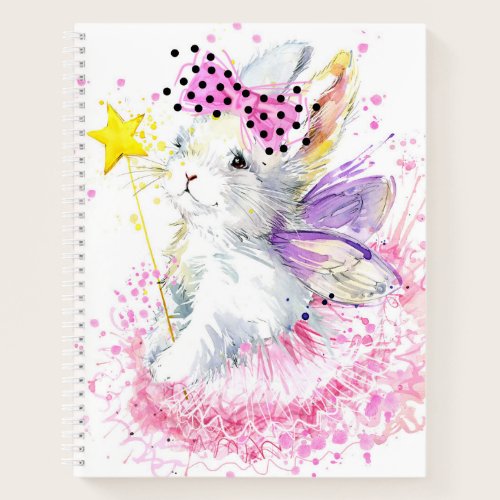 Watercolor Fairy Bunny Notebook Watercolor Fairy Bunny Notebook