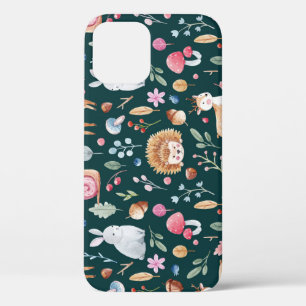 Watercolor Fairy Forest Children's Pattern iPhone 12 Case