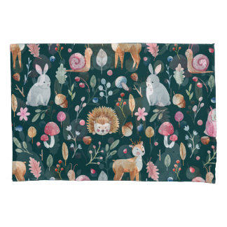 Watercolor Fairy Forest Children's Pattern Pillow Case