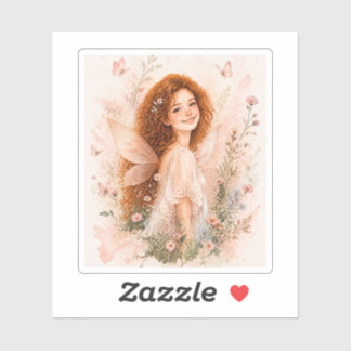 Watercolor Fairy Girl Sticker