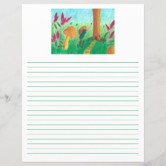 Watercolor Fairy Stationery or Story Sheets