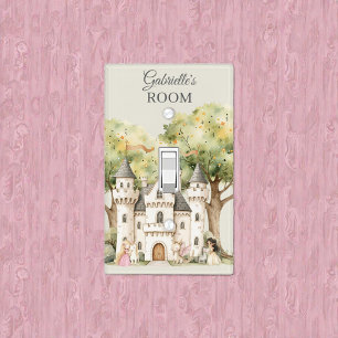 Watercolor Fairytale Princess Whimsical Light Switch Cover
