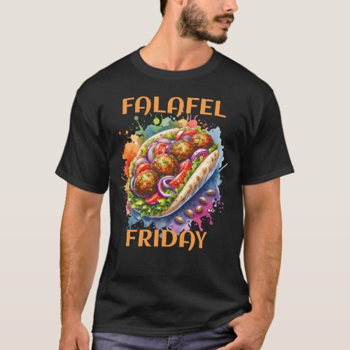 Watercolor Falafel Friday T_Shirt