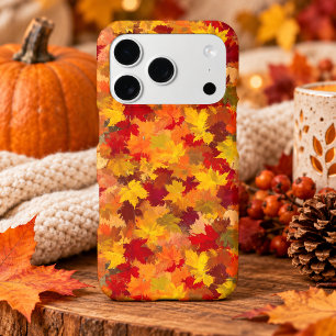 Watercolor Fall Leaves - Vintage Autumn Pattern iPhone 17 Pro Case