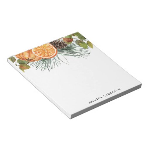 Watercolor Fall Personalized Notepad | Zazzle