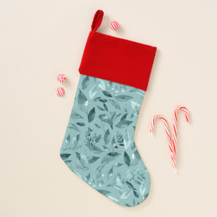 Watercolor fallen leaves 2 christmas stocking