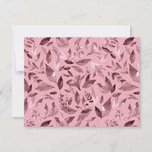 Watercolor fallen leaves 3 note card