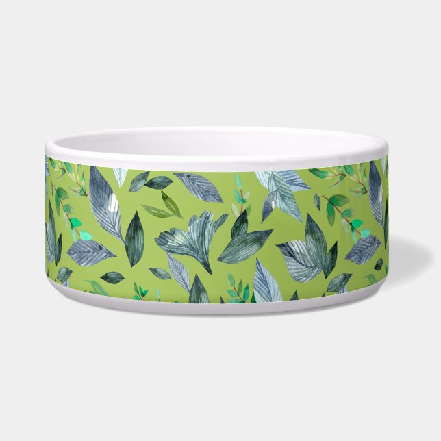 Watercolor fallen leaves 6 bowl (Front)