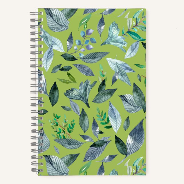Watercolor fallen leaves 6 notebook (Front)